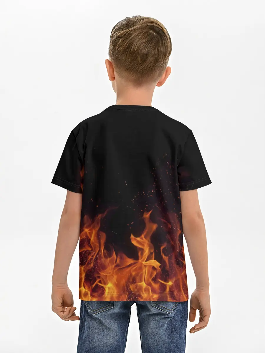 Детская базовая футболка / Толя огонь мужик