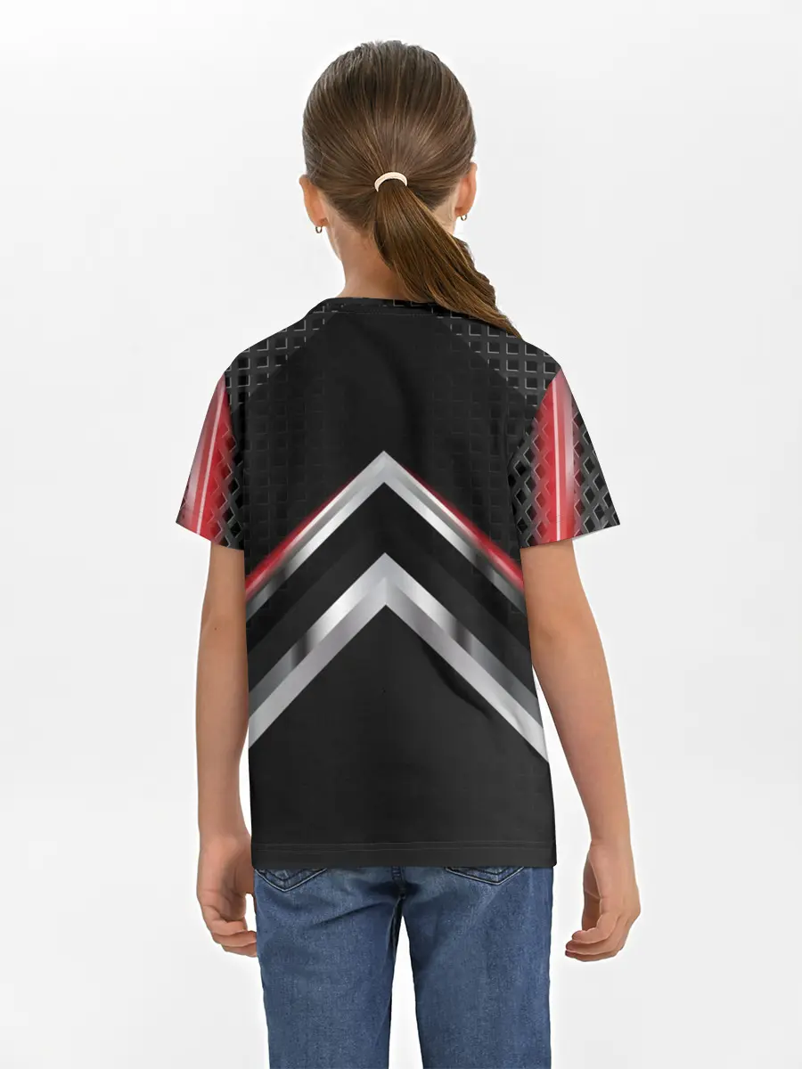 Детская базовая футболка / Lexus abstract line