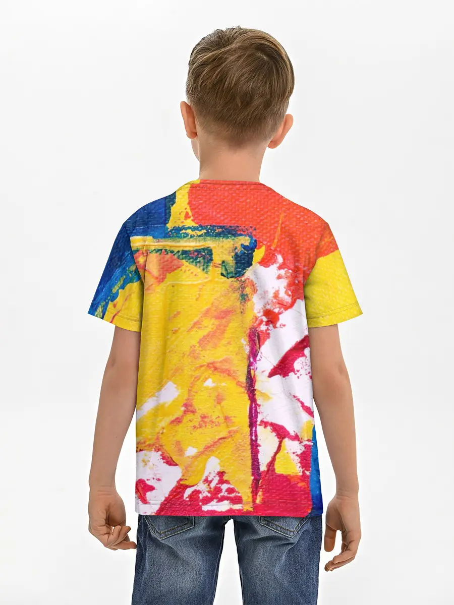 Детская базовая футболка / Красочное счастье
