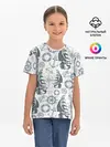 Детская базовая футболка / Морской узор Nautical Pattern
