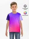 Детская базовая футболка / фиолетовый кристалл