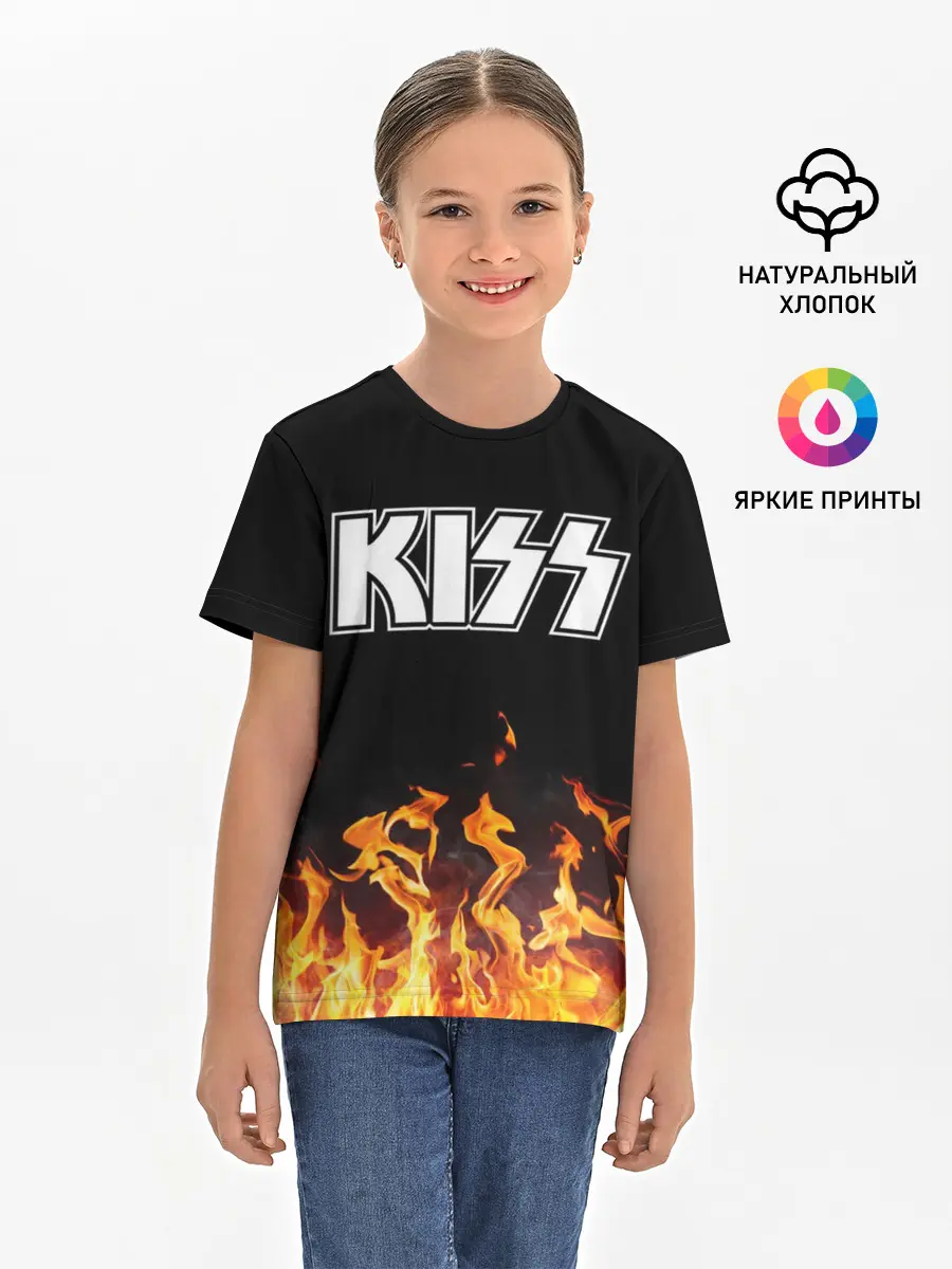Детская базовая футболка / Kiss