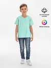 Детская базовая футболка / Мятная Маска