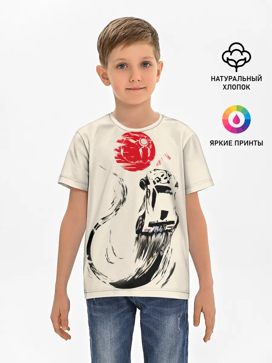 Детская базовая футболка / Flying car