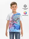 Детская базовая футболка / Акварельные разводы