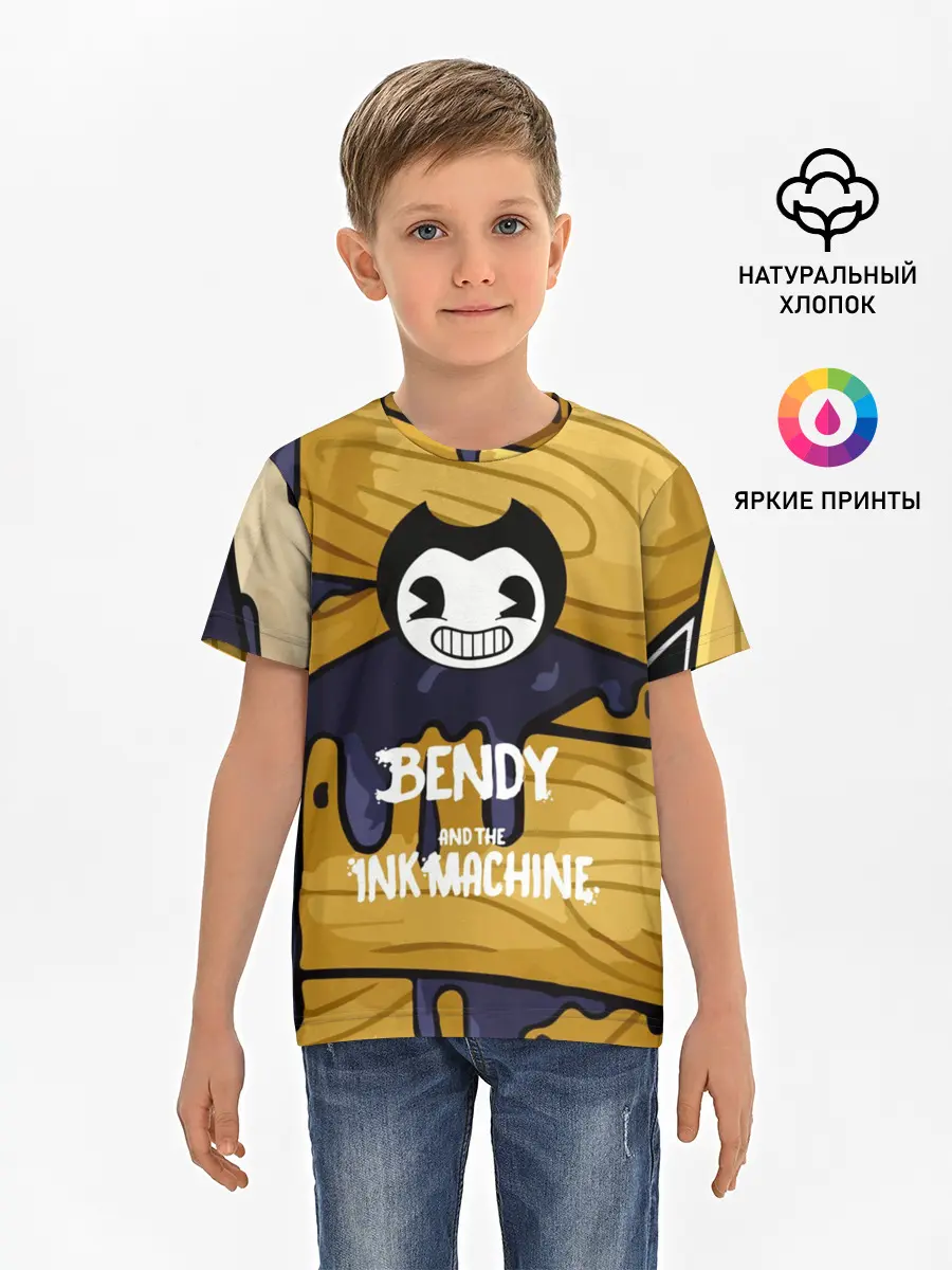 Детская базовая футболка / Bendy and the Ink Machine