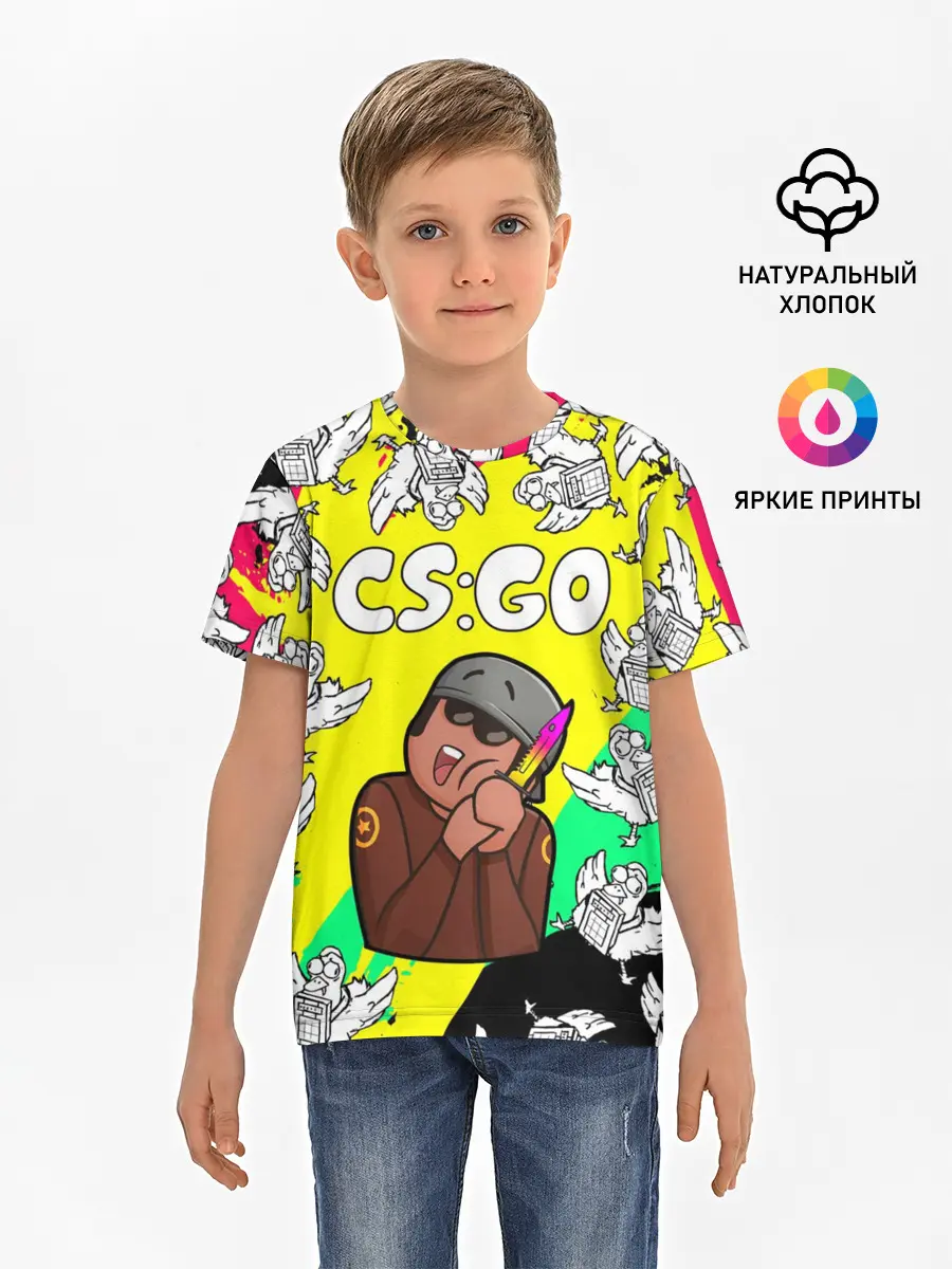 Детская базовая футболка / CS GO CHICKEN