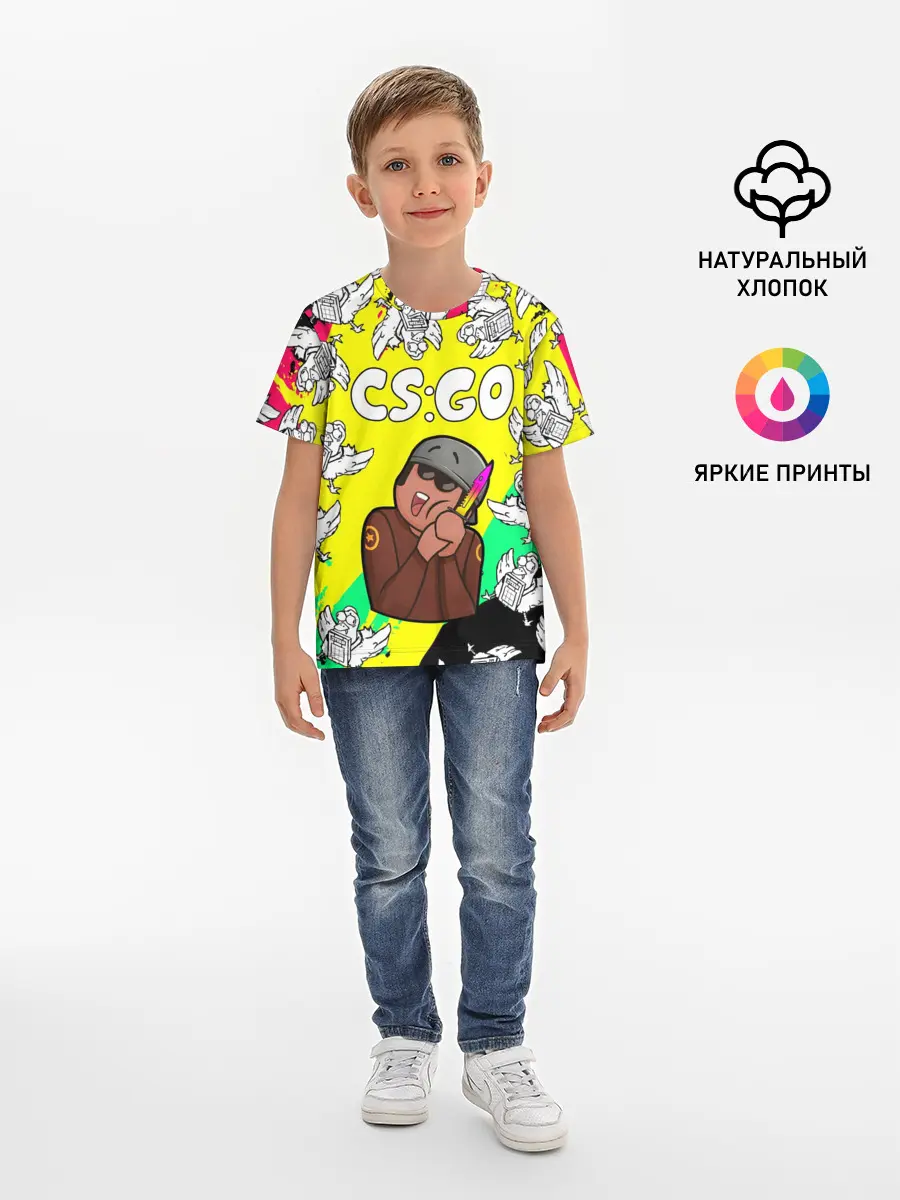 Детская базовая футболка / CS GO CHICKEN