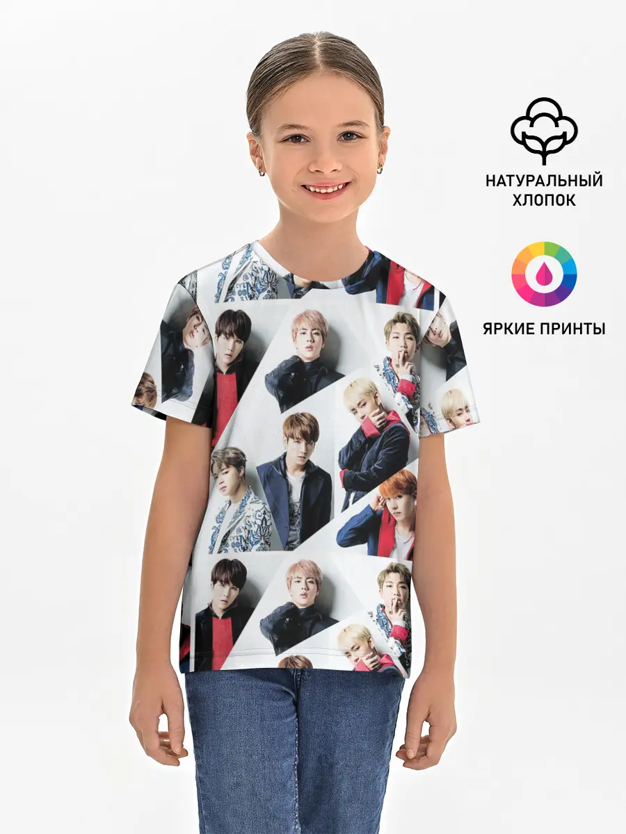 Детская базовая футболка / BTS COLLAGE