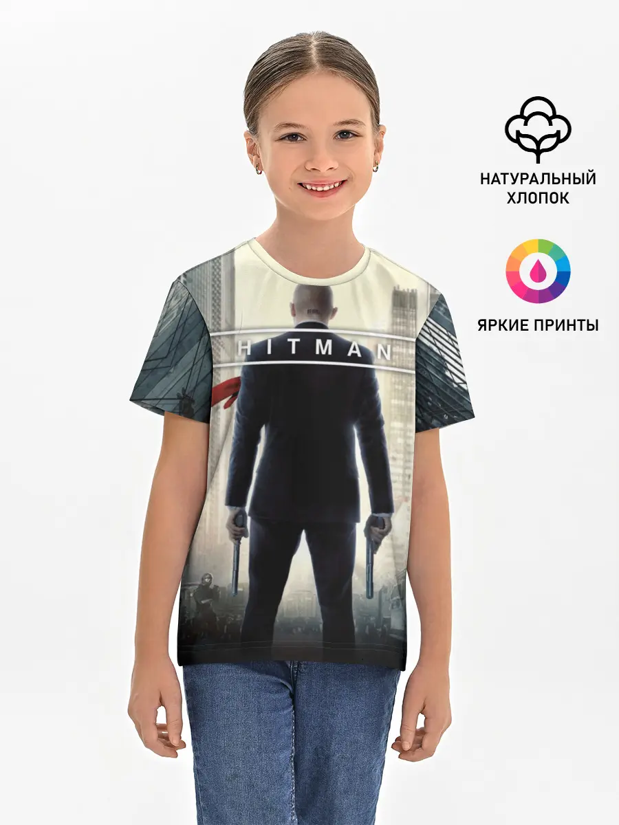 Детская базовая футболка / Hitman _5