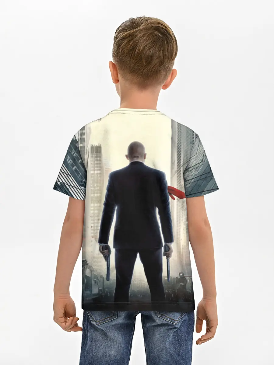 Детская базовая футболка / Hitman _5
