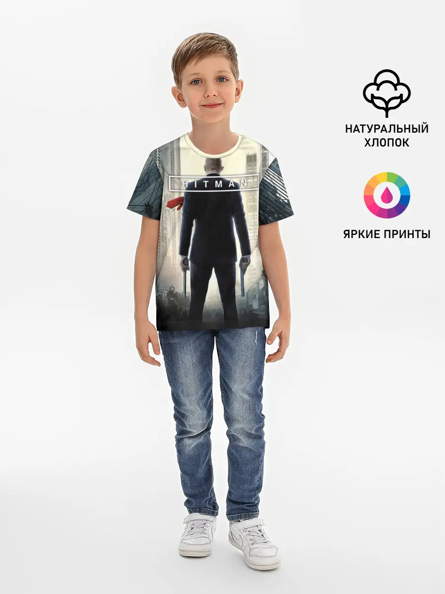 Детская базовая футболка / Hitman _5