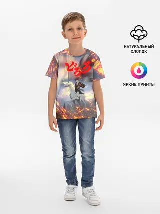 Детская базовая футболка / Хяккимару и Мидоро | Дороро