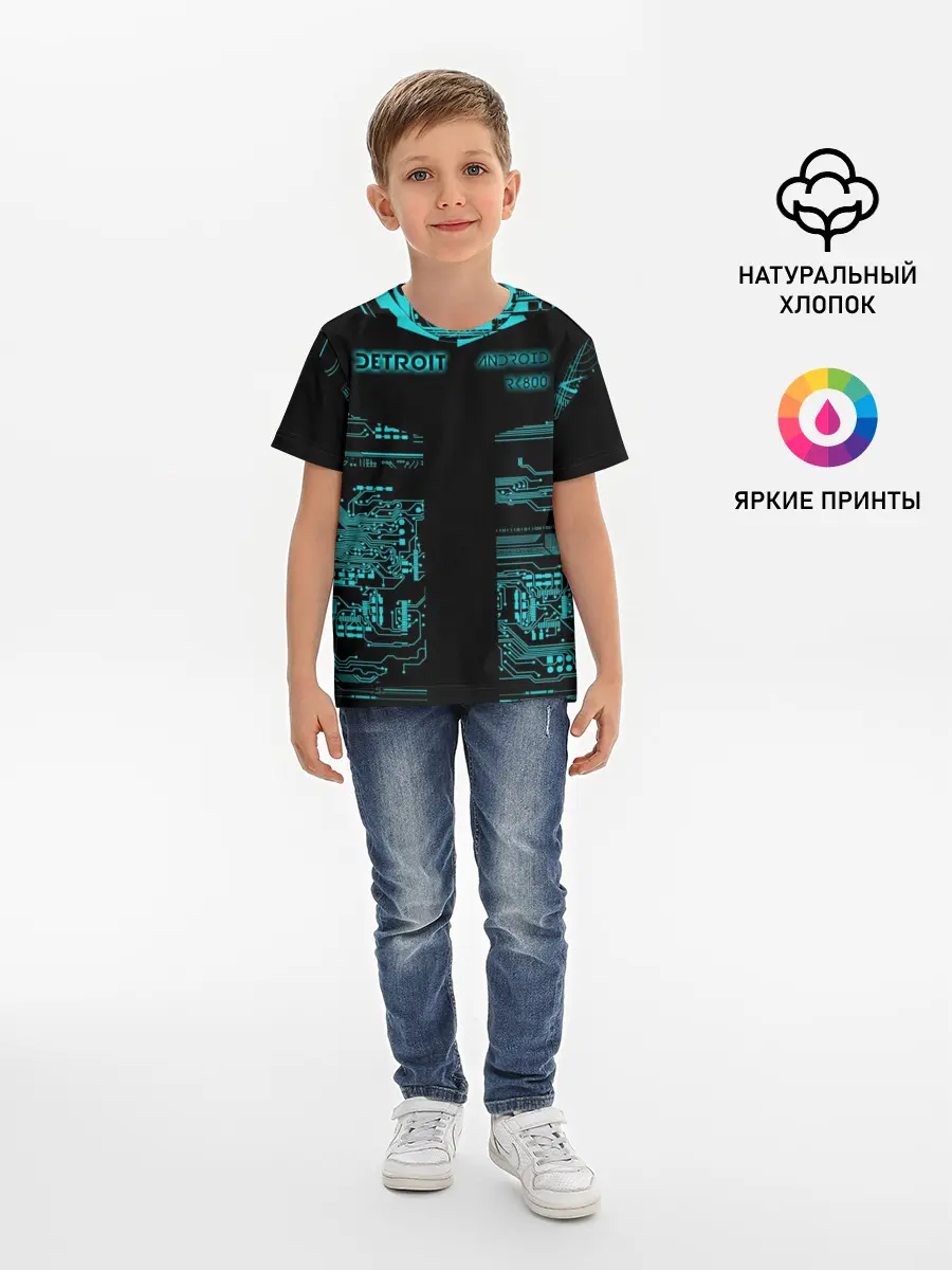 Детская базовая футболка / Detroit become human