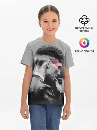 Детская базовая футболка / Thomas Shelby 3D