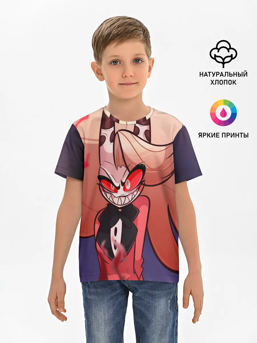 Детская базовая футболка / Hazbin Hotel. Charlie