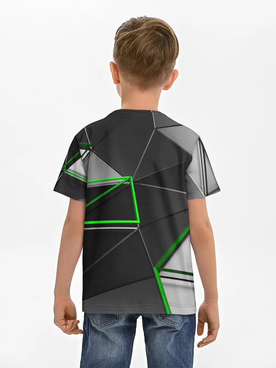 Детская базовая футболка / 3D полигон