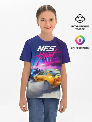 Детская базовая футболка / NEED FOR SPEED - HEAT