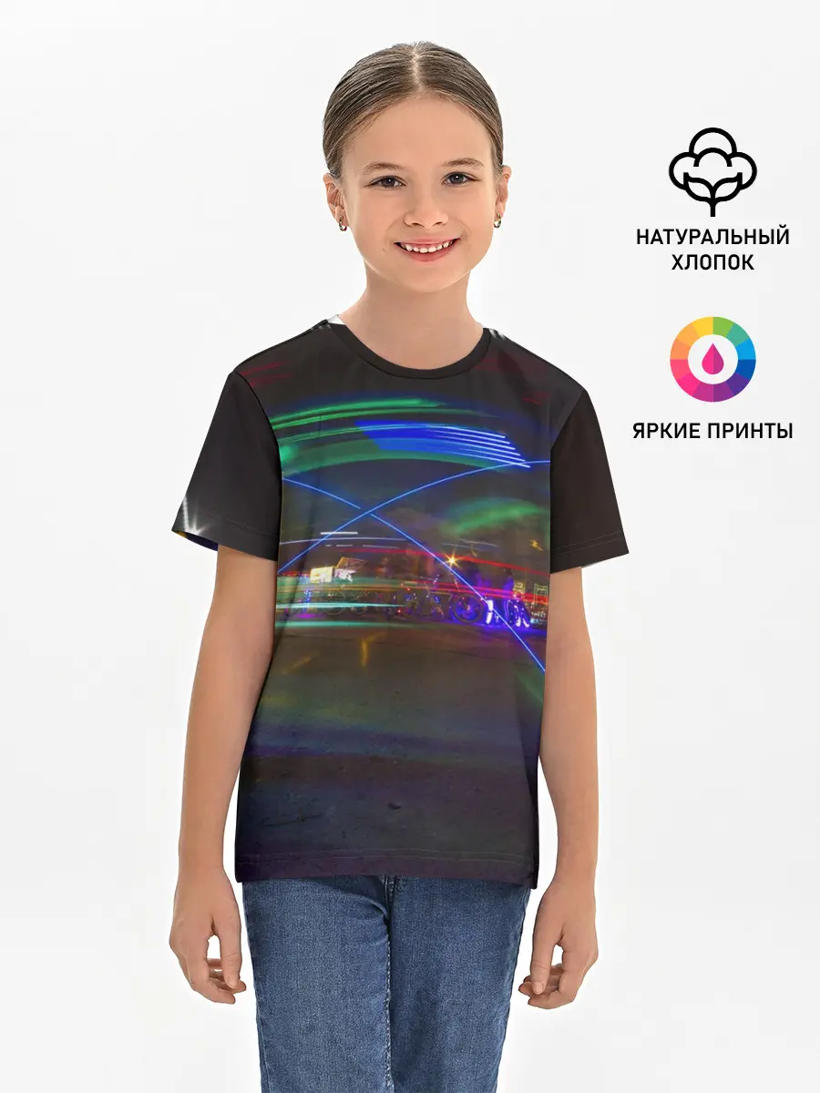 Детская базовая футболка / Neon