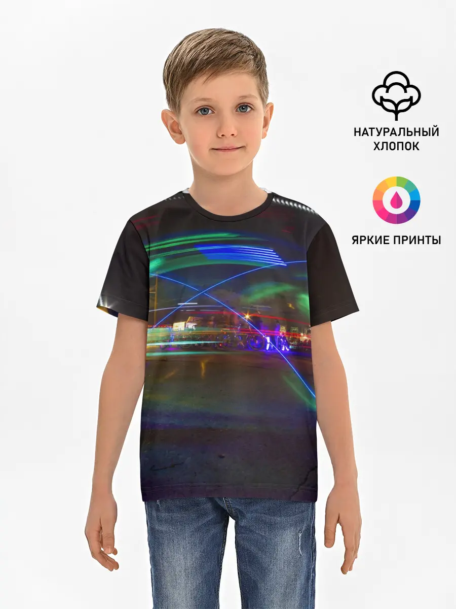 Детская базовая футболка / Neon