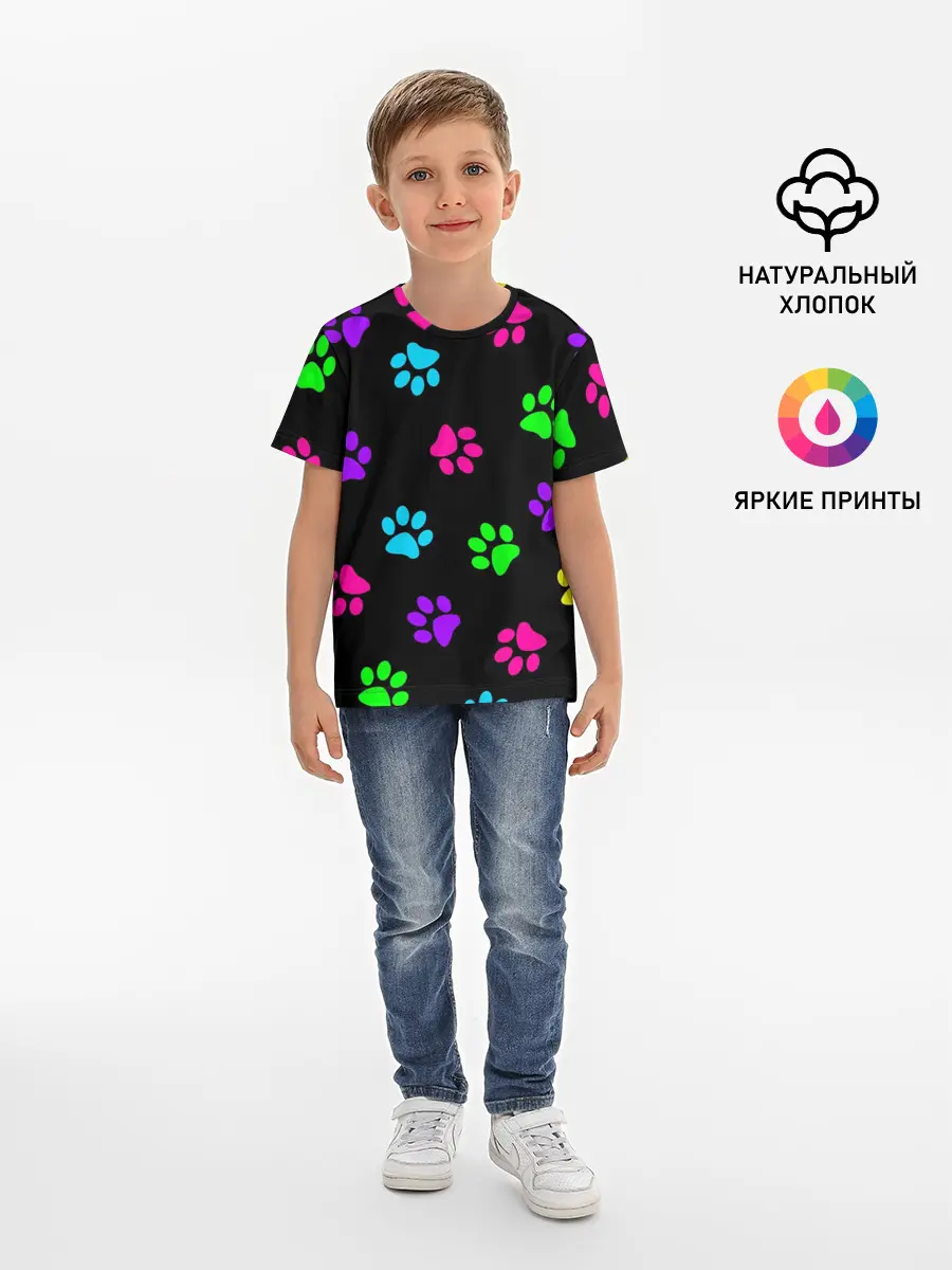 Детская базовая футболка / ЛАПКИ