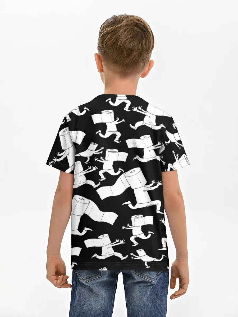 Детская базовая футболка / Коронавирус