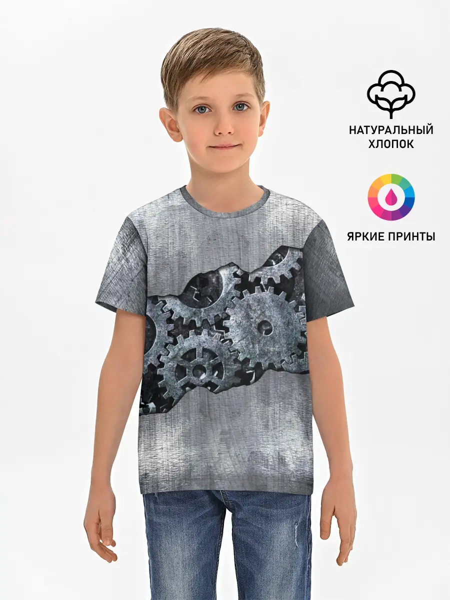 Детская базовая футболка / Шестеренки