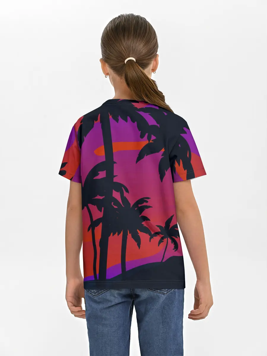 Детская базовая футболка / Тропический пляж