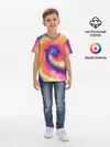 Детская базовая футболка / TIE-DYE MULTICOLOR