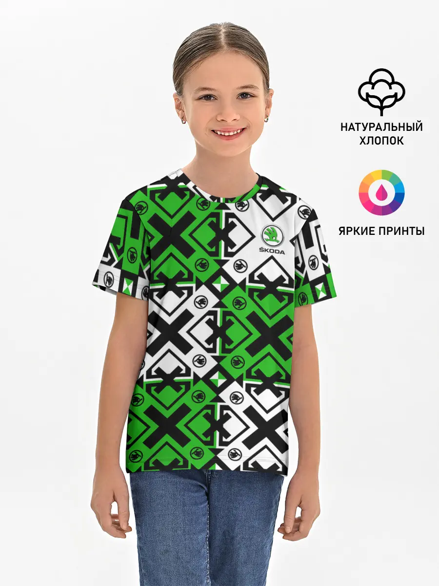 Детская базовая футболка / Skoda