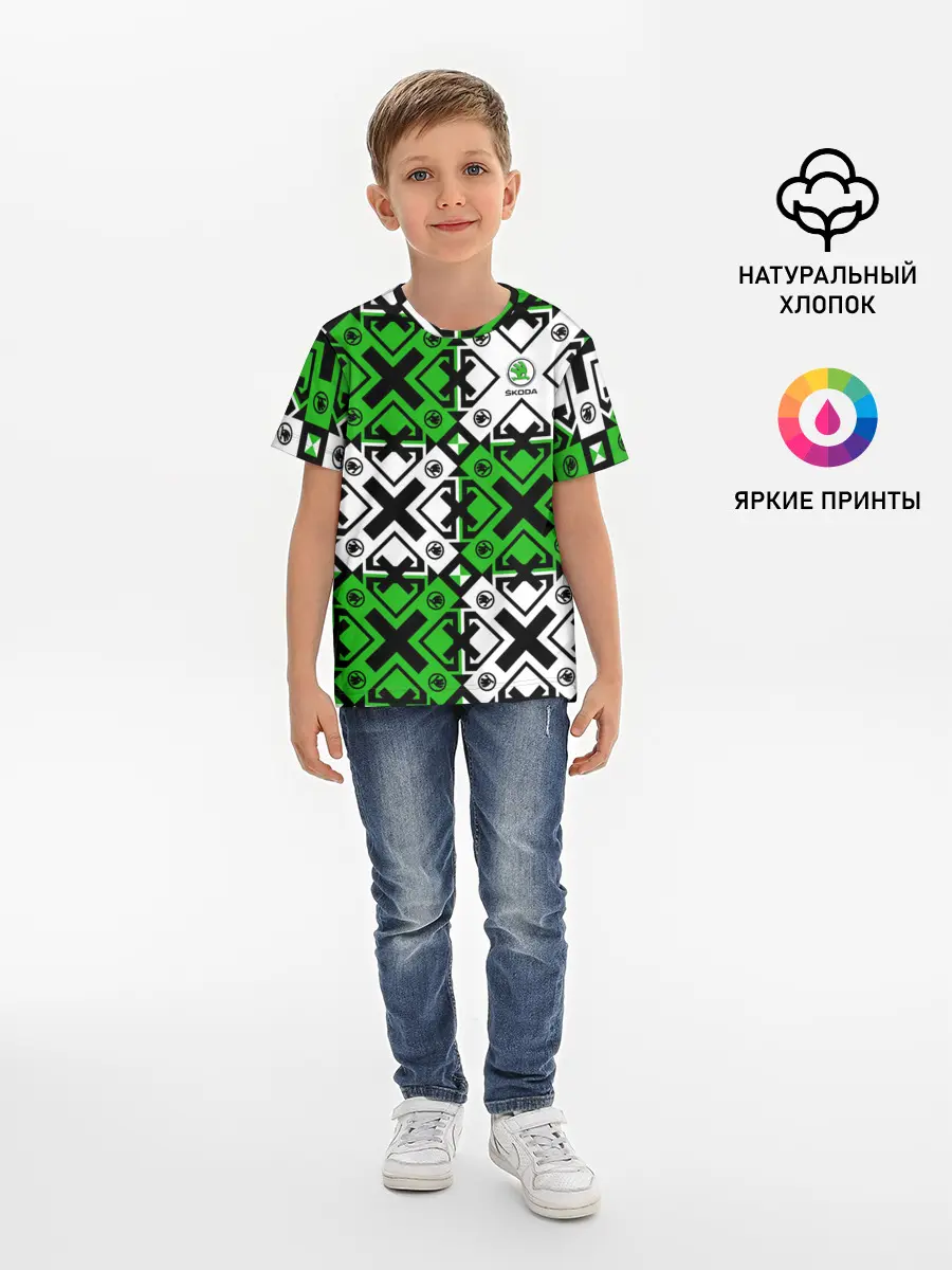 Детская базовая футболка / Skoda