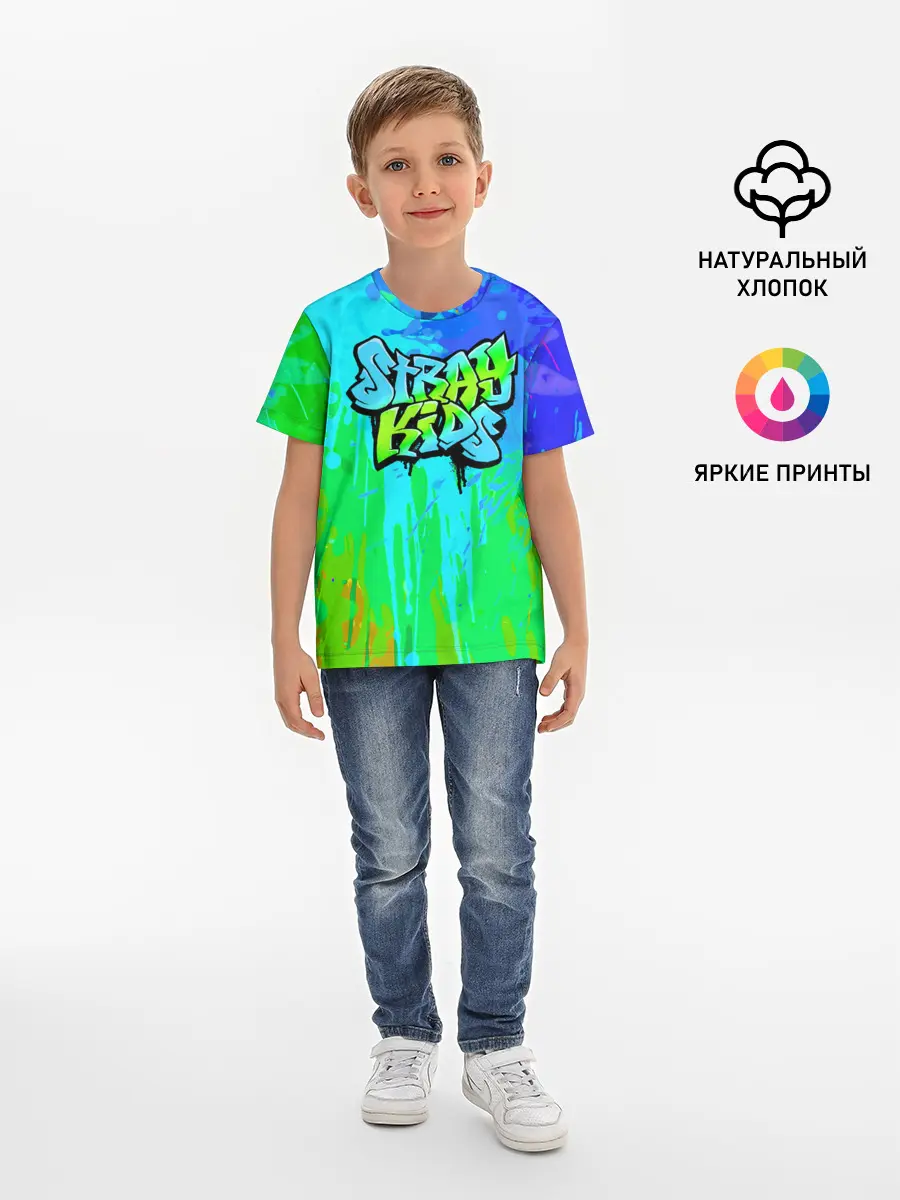 Детская базовая футболка / Stray Kids