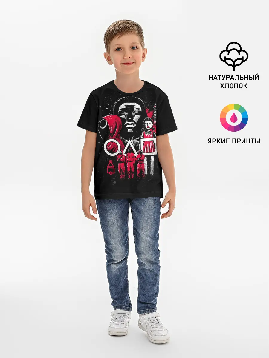 Детская базовая футболка / Игра в кальмара