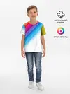 Детская базовая футболка / РАДУЖНЫЕ ПОЛОСЫ | RAINBOW