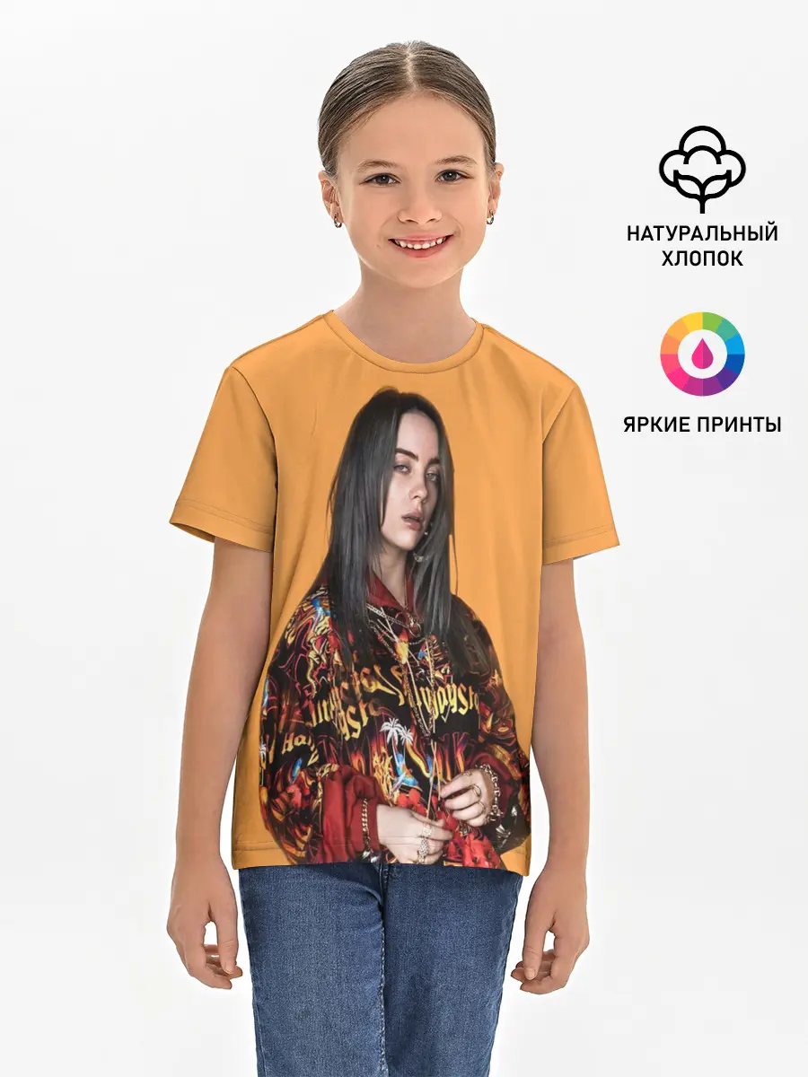Детская базовая футболка / Billie eilish