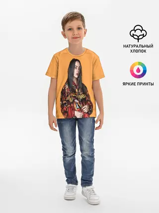Детская базовая футболка / Billie eilish
