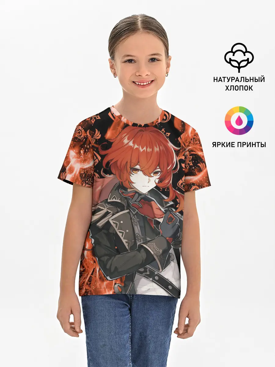 Детская базовая футболка / DILUC