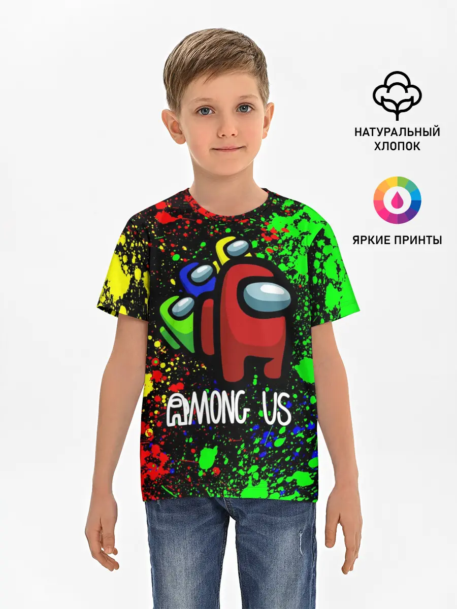 Детская базовая футболка / AMONG US
