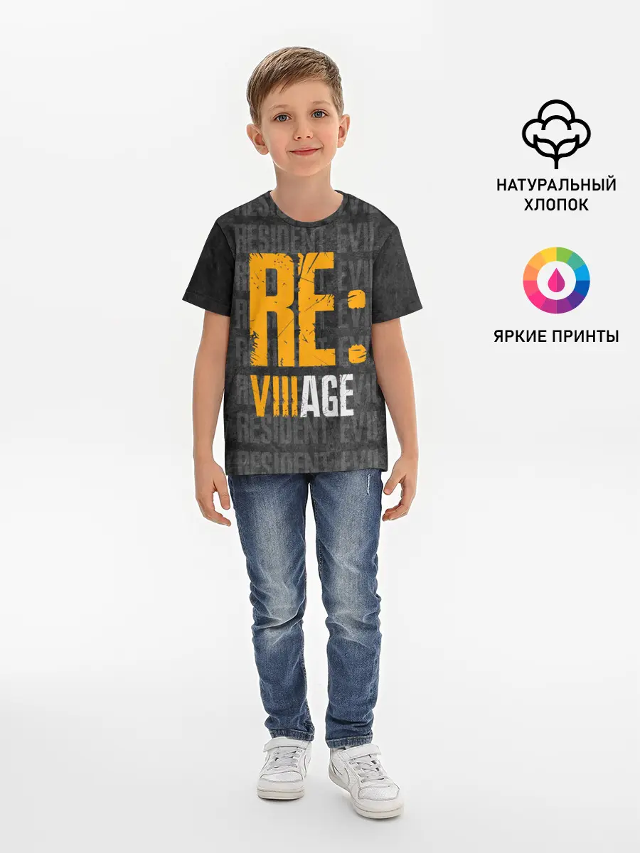 Детская базовая футболка / RE VILLAGE | ДЕРЕВНЯ ОБИТЕЛЬ ЗЛА
