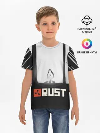 Детская базовая футболка / Огонёк из Раста