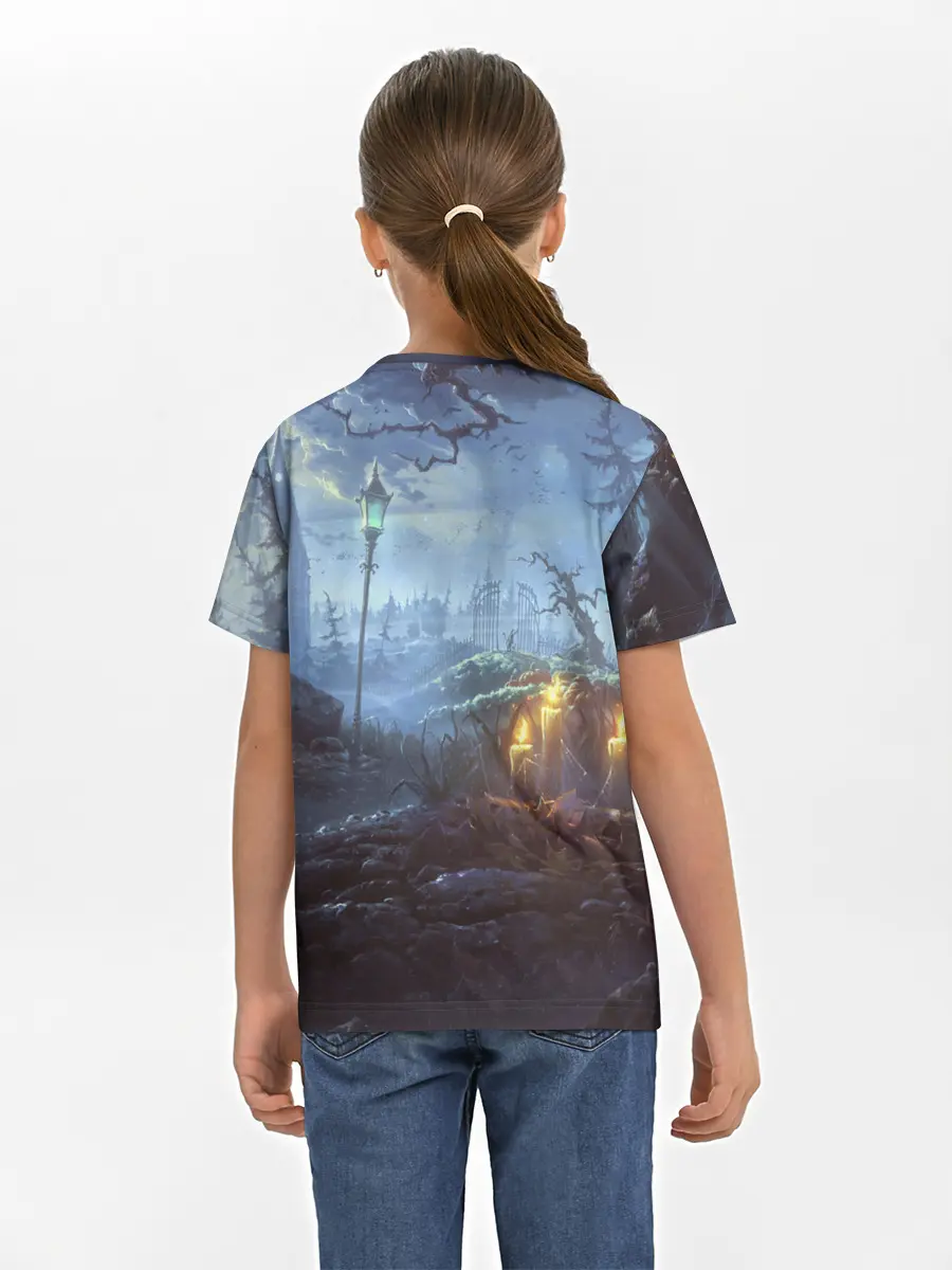 Детская базовая футболка / Halloween