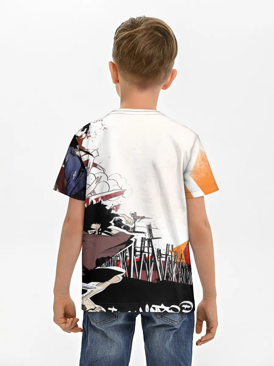 Детская базовая футболка / Афросамурай аниме