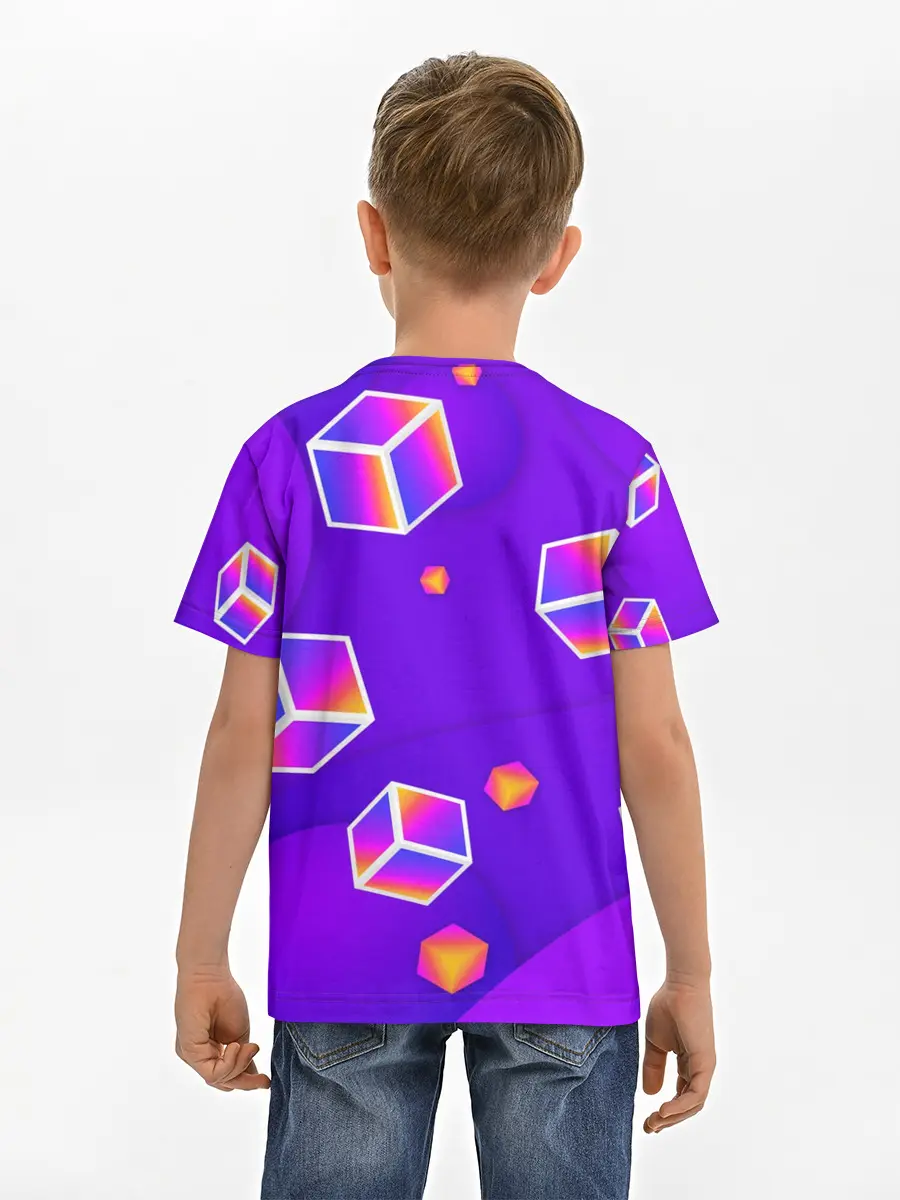 Детская базовая футболка / ROBLOX КУБЫ