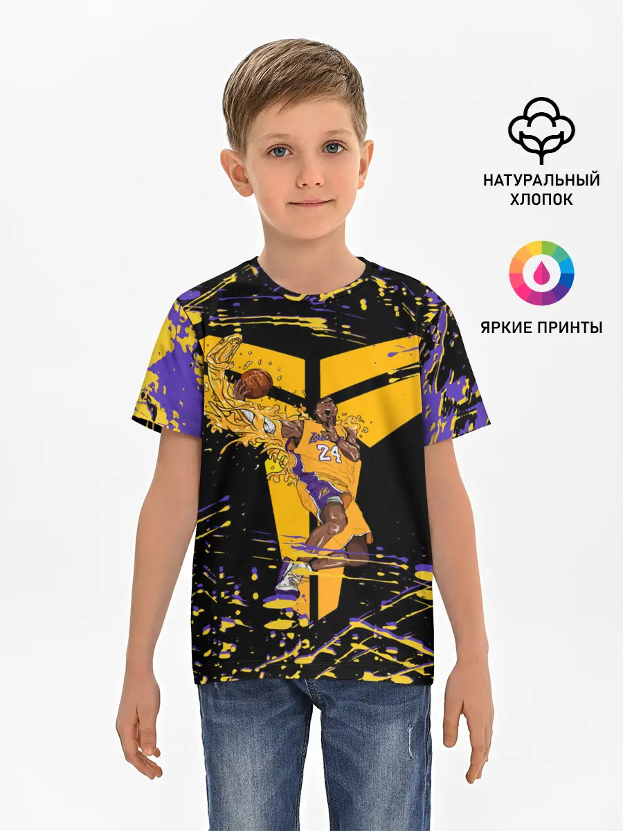 Детская базовая футболка / Los angeles lakers NBA