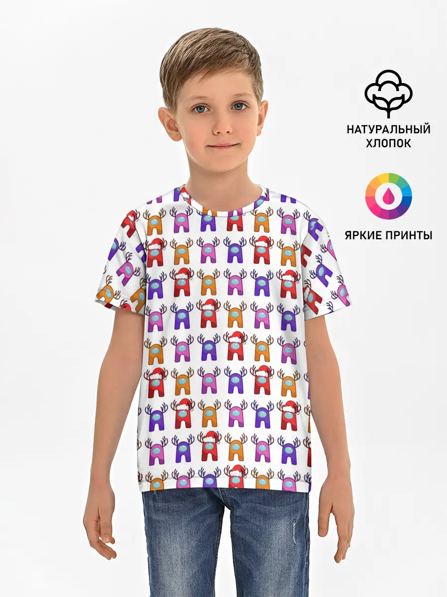 Детская базовая футболка / Among Us