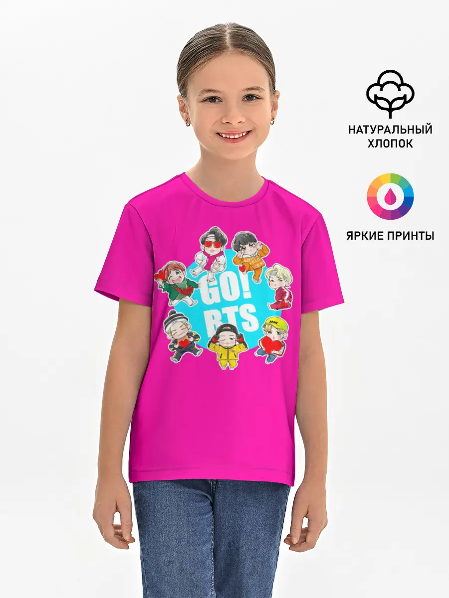 Детская базовая футболка / GO! BTS
