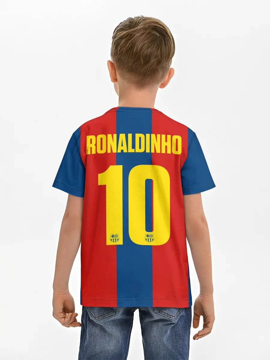 Детская базовая футболка / Роналдиньо Ретро