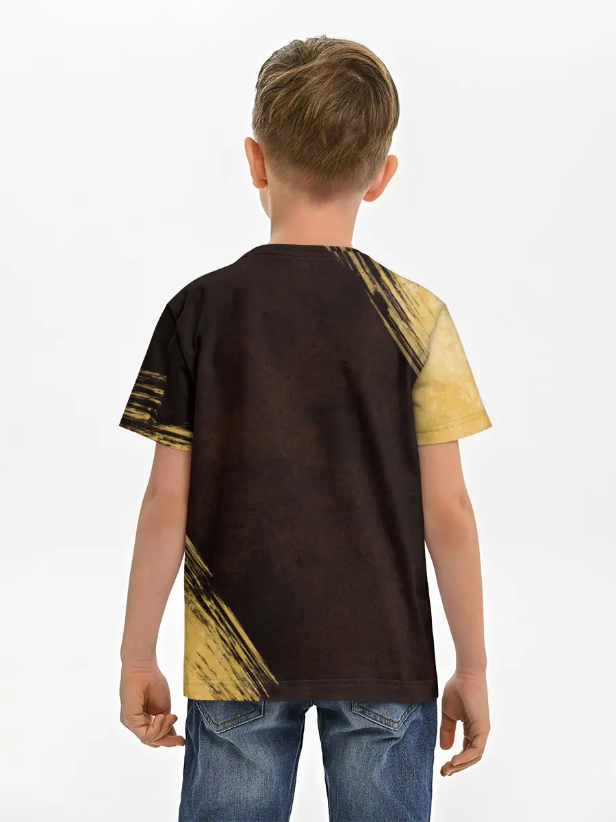 Детская базовая футболка / Черный Клевер