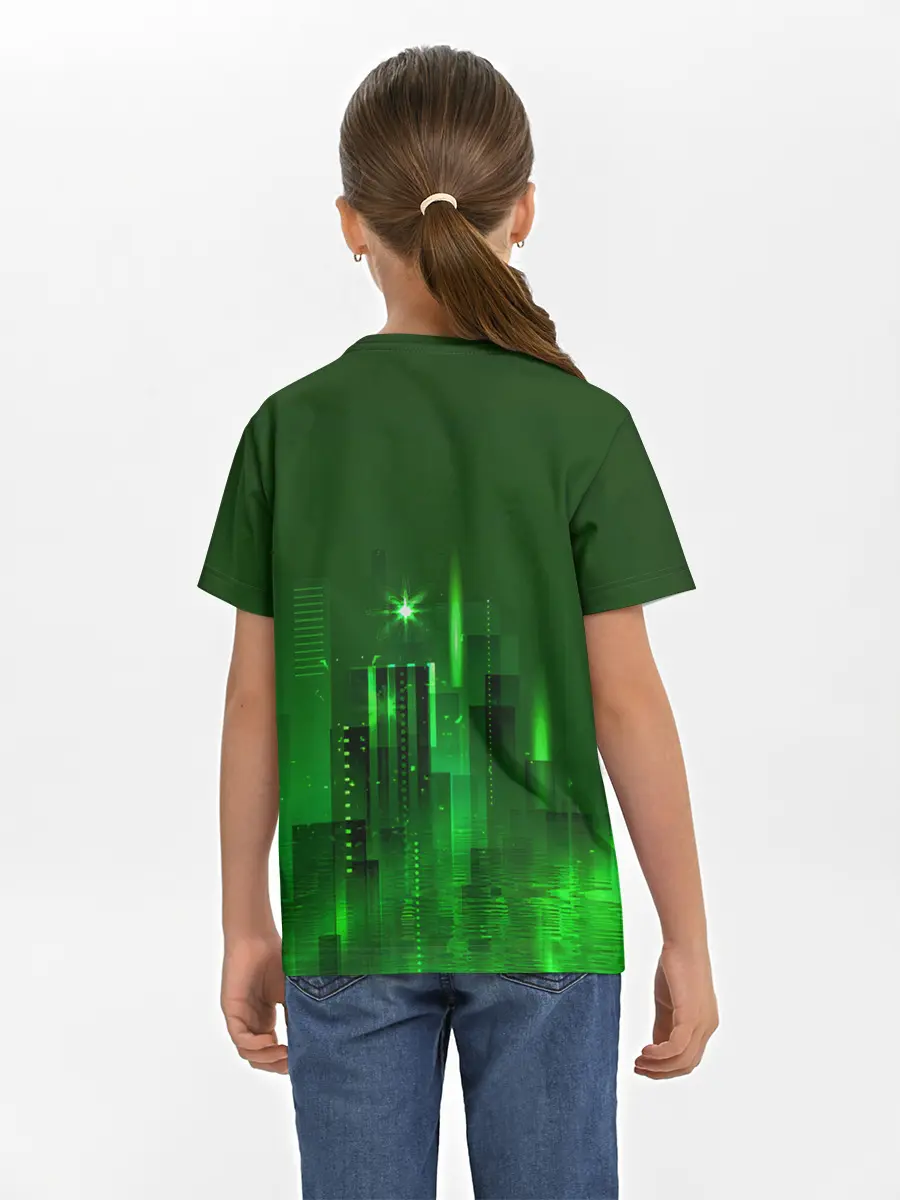 Детская базовая футболка / Зеленый город