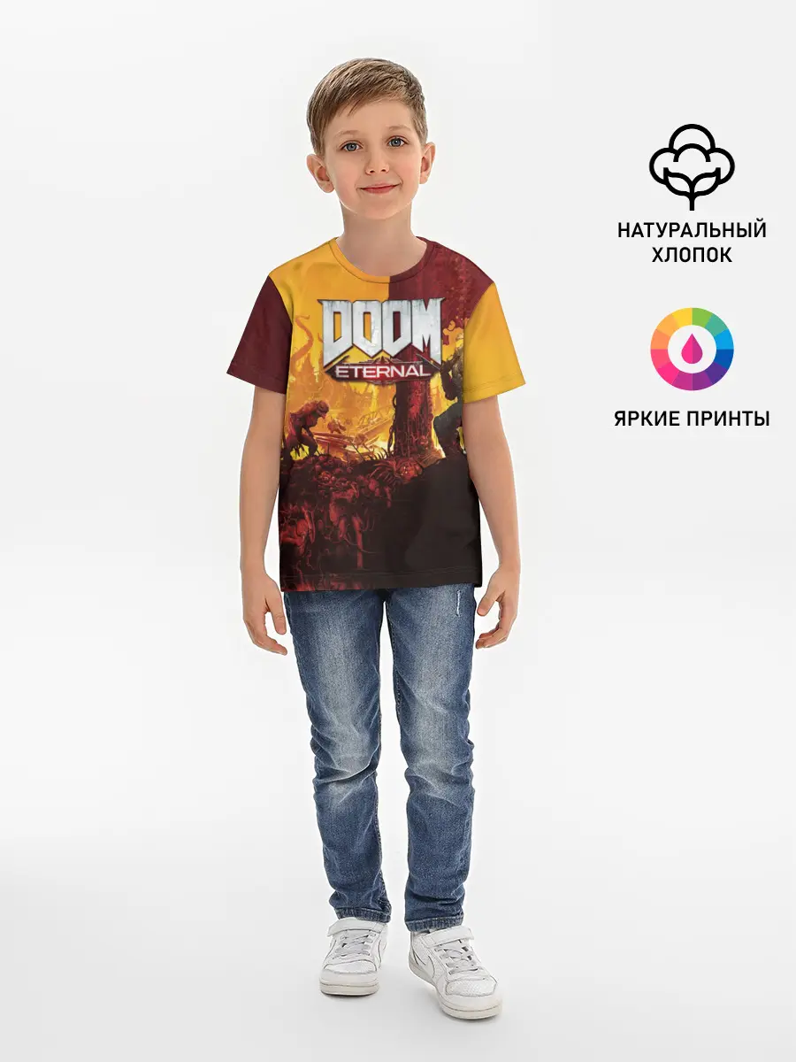 Детская базовая футболка / DOOM eternal 2020